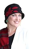 Lady Rose Fleece Flower Cloche Hat for Chemo & Cancer Patients