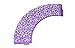 BETOP HOUSE Vine Lace 50-Piece Cupcake Wrappers, Purple
