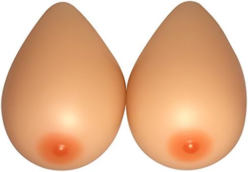 FEMINIQUE 800g Silicone Breast Forms, Size 34D, 36D, 38B, 2 (Size 6) Fake boobs for Mastectomy Patient, Crossdresser,