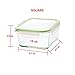 Kinetic GoGreen Square Glass Food Storage - 17 oz - 3 pc