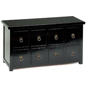 Shimu Apothecary S Chest Black Lacquer Amazon Co Uk Kitchen Home