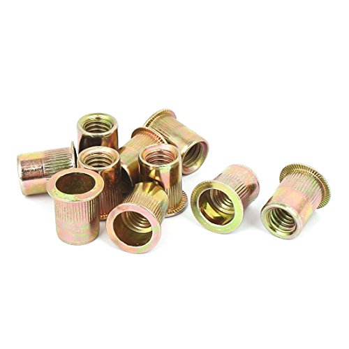 3/8" Thread 18mm Long Rivet Nut Insert Nutsert 30pcs Hex Nuts Fastener Nuts