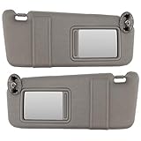 IAMAUTO 22825 New Gray Sun Visor Pair Left & Right for 2007-2011 Toyota Camry Without Vanity Light (Set of Driver and Passenger Side Visors)