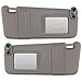 IAMAUTO 22825 New Gray Sun Visor Pair Left & Right for 2007-2011 Toyota Camry Without Vanity Light (Set of Driver and Passenger Side Visors)