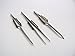 FIBER GRIP TWEEZERS CROSS LOCKING & STRAIGHT SOLDERING TWEEZER JEWELERS SET 3 Pc (E 4)