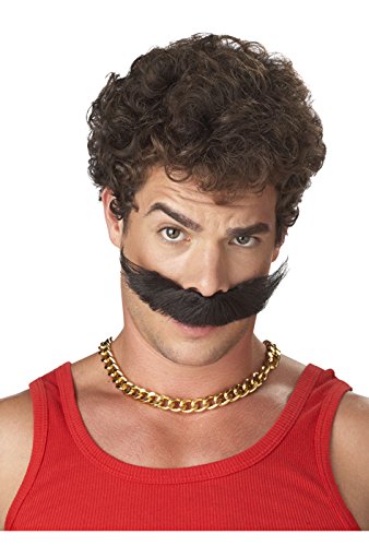 Fuggedaboutit Brown Mustache Costume Accessory