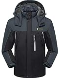 GEMYSE Men's Mountain Waterproof Ski Snow Jacket Winter Windproof Rain Jacket