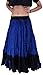 Wevez Women's American 25 Yard Cotton Skirt (Blue Tie Dye)