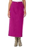 Jessica London Women's Plus Size L-Pocket Long Skirt