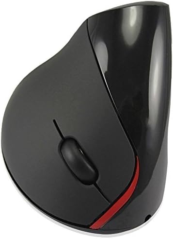 Nicequip TM Rechargeable Wireless Mouse 2.4GHZ Wireless Vertical Ergonomic Mouse Optical Mouse for PC Desktop Laptop (Black)