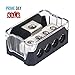 Power Distribution Block Car Auto Audio Amplifier Vehicle 1 in 5 Ways 0/2/4 Gauge in 2/4/8 Gauge Out Car Amplifier Audio Splitter Connecting Block