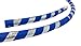 2 Hula Hoops in One! Great Trainer and Beginner Hoop for Fitness, Dance and Workouts. (Silver;Blue, Small;Medium)
