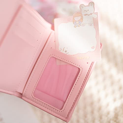 oneZHI Cartoon Wallet For Girls Women Cute Kawaii Anime Kitty Melody Pu Slim Thin Short