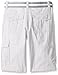 Southpole Big Boys Belted Rip Stop Basic Cargo Short with Washing All Season, White, 12