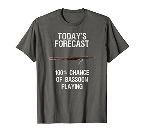 Bassoon T-Shirt - Funny Today's Forecast Bassoon Player