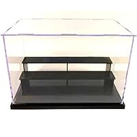 KENGEL 10x6x7 Inch Assembly Transparent Clear Acrylic Toys Three Layers Display Dustproof Protection Showcase Case Box