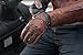 SHIMA Caliber Motrocycle Gloves for Men - Classic, Vintage, Reinforced, Summer Leather Biker Riding Gloves with Knuckle and Finger Protectors, Reinforced Palm (Brown, L)