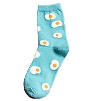 FinancePlan Womens Winter Cartoon Egg Cloud Dog Paw Print Girls Elastic Soft Socks Christmas