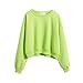 ROPALIA Teen Girl's Casual Crew Neck Sweatshirt Tops Outerwear