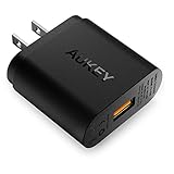 Quick Charge 2.0 AUKEY USB Wall Charger for Samsung Galaxy Note8 / S8 / S8+, LG V10, Google Nexus 6, BlackBerry Priv | Qualcomm Certified