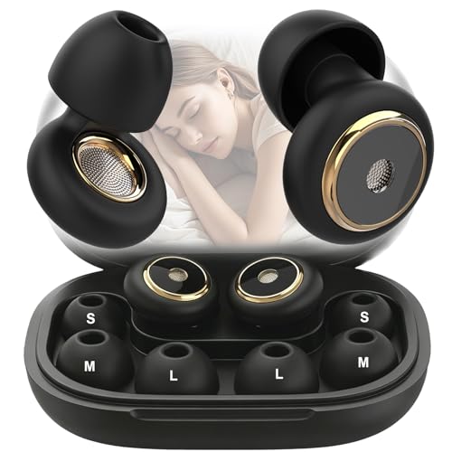 Ear Plugs for Sleeping, Anti-Noise Loop, Soft and Reusable Silicone Ear Plugs (With 3 Ear Tips for Sleep), Concentration and Sensitivity to Noise