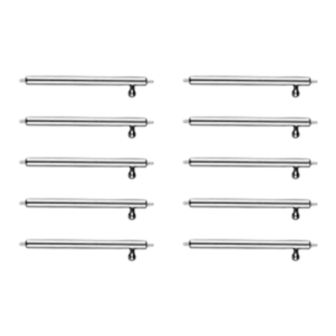 Generic Stainless Steel Watchband Connector Adapters With Pins - Universal Sizes: 18mm/20mm/22mm INSANELY PARACORD Black, Silver, Gold, Rose Gold (20mm (5 Pack), Pin Pairs ONLY)