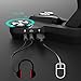 dodocool Gaming Headphones Stand Headset Stand with EQ7.1 Surround Sound, Headset Holder, LED Lights, 2 USB Ports 3.5mm Audio Jacks and a Microphone Jack, Black