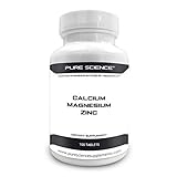 Pure Science Calcium 1000mg Magnesium 400mg Zinc