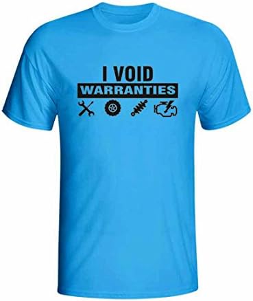 Jeep automotive funny tshirt I Void Warranties Mechanic shirt car enthusiast Unisex Made in USA (X-Large)