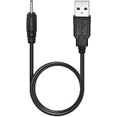 myfole USB Charger DC 2.0 mm Cable Cord for Gaomon/Ugee/Veikk/Parblo/Huion Drawing Tablet Rechargeable Pen Stylus (2 FT)