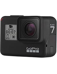 GoPro HERO7 Black Deluxe Bundle incluye: CTTEK Sports Fitness Tracker - Sandisk Ultra Tarjeta micro SDXC UHS-I de 64 GB con adaptador - Correa para la muñeca - Correa para la cabeza - Correa para el pecho - Estuche GoPro y más