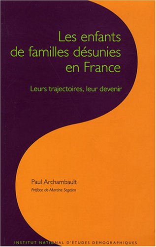 Les  enfants de familles désunies en France