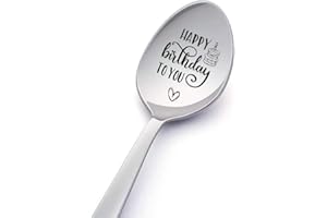 Birthday Gift Spoon for Women Men Happy Birthday to You Spoons for Daughter Brother Sister Best Friends Happy Birthday Gifts 