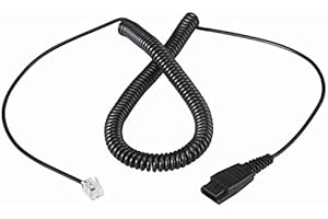 VoiceJoy Replacement QD Quick Disconnect Cable Cord for Jabra GN1200 Smart Cord Coil Direct Connect 88011