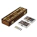 Game Cribbage Boards Set, 2 Decks Of Cards, 6 Metal Pegs With Storage by ShalinIndia