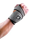 Utopia Fitness Adjustable Wrist Support (Single Pack, One Size) - Thumb Loop Design Wrist Brace - Neoprene Blend Wrist Wraps