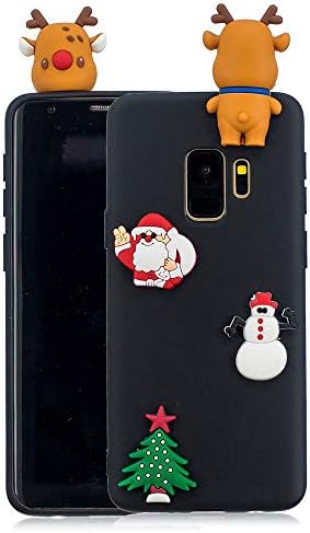 Samsung Galaxy S9 Plus Case, Flexible Soft TPU [Christmas Series] Three Dimensional 3D Silcone Slim Thin Candy Colors Bumper Extra Grip Case Anti-Scratch Full Edge Shockproof Protective Gel Cover Case