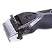 HDE Men's Rechargeable Cordless Travel Shaver Razor Electric Precision Trimmer Groomer- Carbon Fiber Gray