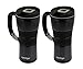 Contigo Extreme Stainless Steel Travel Mug with Handle, 16oz - Metallic Black (2 Pack)