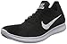 Nike Men's Free Rn Flyknit Running Shoe, Black/White, 11 D(M) US