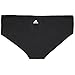 adidas Women's Superlite Hipster Underwear (1-Pack), Black/Matte Silver, MEDIUM