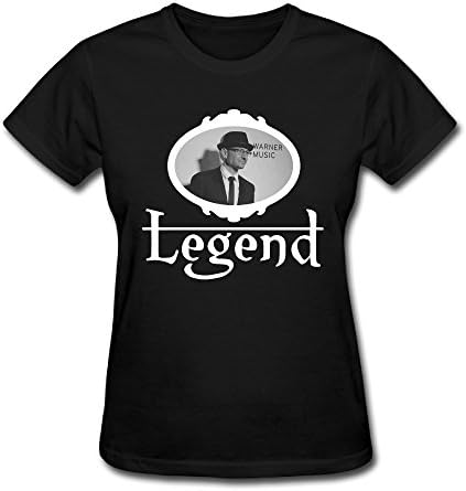 ALL4MUSIC Women's Musical Legend Linkin Park RIP Chester Bennington T-shirt - Black