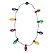Simply Genius LED Light Up Christmas Necklace with Light Bulbs for Kids and Adults, Party Favors, String Lights, Christmas Decorations, with Bulk Options, Batteries Included