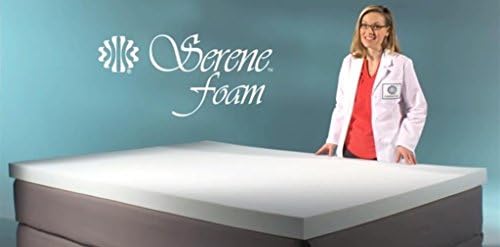 Waterproof Cover included with King 3 Inch Serene Foam Advanced Supportive Air Technology Mattress Topper Made in the USA