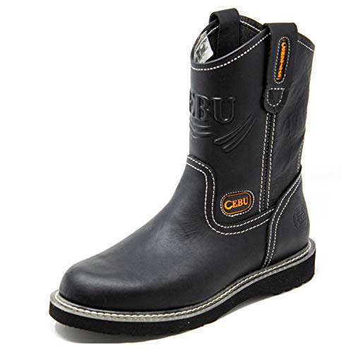 wedge sole engineer boots