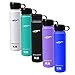 NAK Fitness Quench Bottle 24oz. Two Lids BPA Free Double Wall Vacuum Insulated Stainless Steel Water Bottle