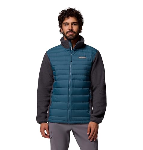 Columbia Manteau Juniper Peak Hybrid, Confort léger, Chaleur TurboDown, Résistance à l'eau, Matériaux écologiques, Ourlet ajustable - Hommes