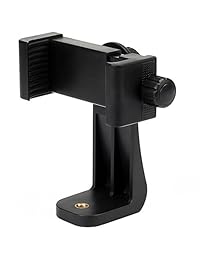 Vastar Adaptador de trípode universal para teléfono móvil, compatible con iPhone, Samsung y todos los teléfonos, gira vertical y horizontal, abrazadera ajustable