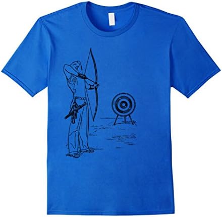 Men's Archery Bow And Arrow T-shirt Men Women Boys Girls Child 2XL Royal Blue