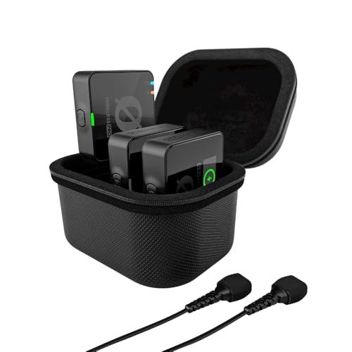 RØDE Wireless PRO Kompakt-Funkstrecken-Set mit Timecode, 32-Bit Float On-Board-Aufnahme, 2 Lavalier-Mikrofonen und Ladecase für Videoaufnahmen und Con